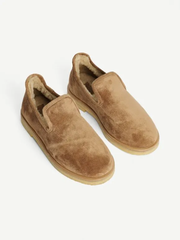 By Malene Birger Romine slippers i ruskind